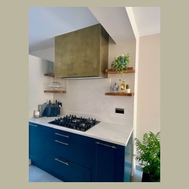  extractor cover hood in brass
