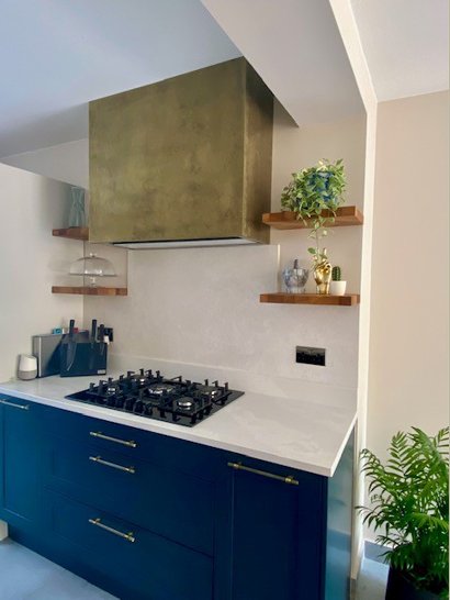  extractor cover hood in brass